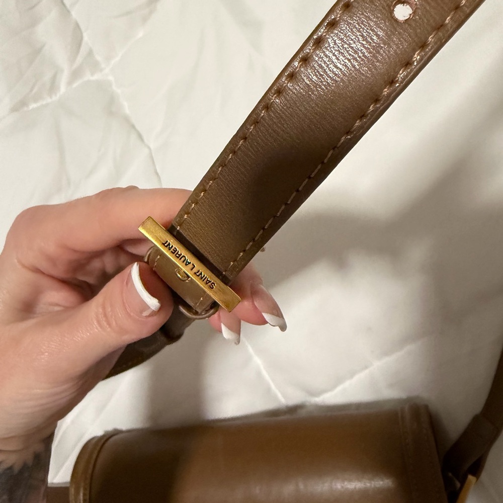 Yves Saint Laurent Brown Solférino leather crossbody bag - Picture 5 of 9